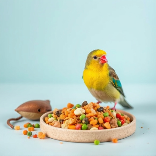 Bird food mix for sensitive birds
