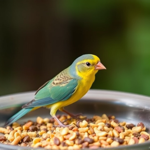 Bird food mix for sensitive birds