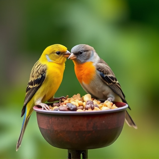 Bird food mix for sensitive birds