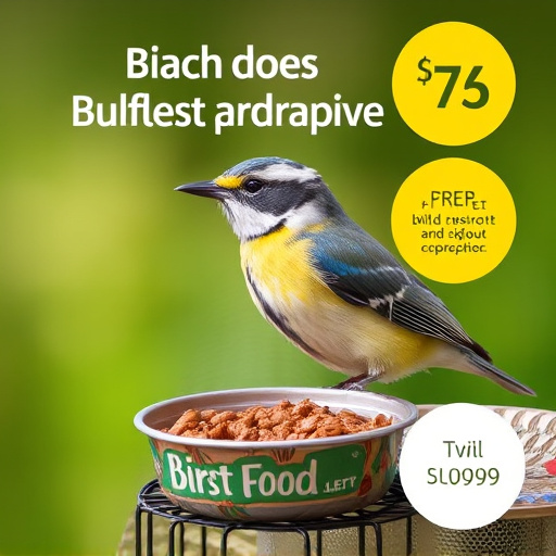 Bird food subscription with promotional offer