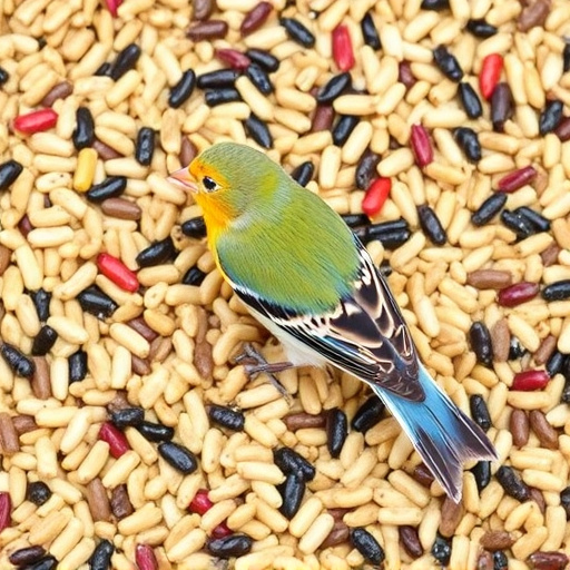 Bird seed mix for wheat-sensitive birds