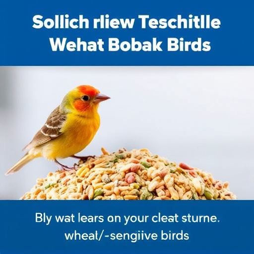 Bird seed mix for wheat-sensitive birds
