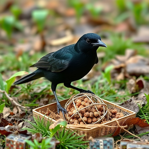 blackbird-feeding-near-ground-fat-ball-c-640x480-89045297.jpeg