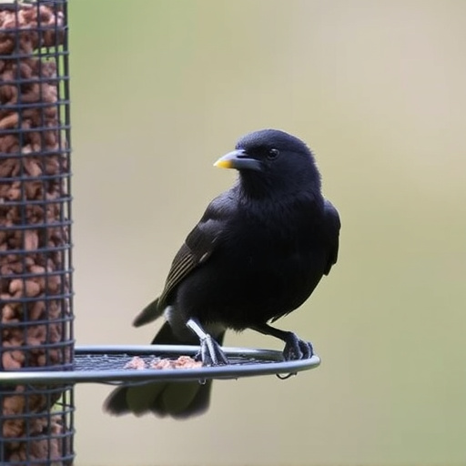 blackbird-pecking-from-mesh-ground-feede-640x480-99422477.jpeg