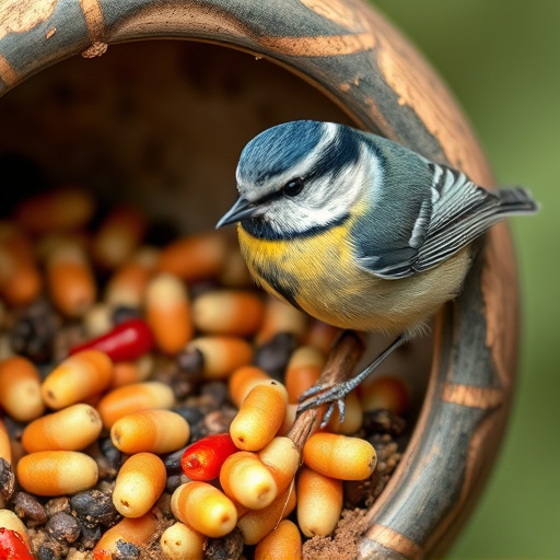 Attract Robins with a Mealworm Feeder for Small Birds