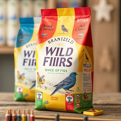Branded UK wild bird feed packaging