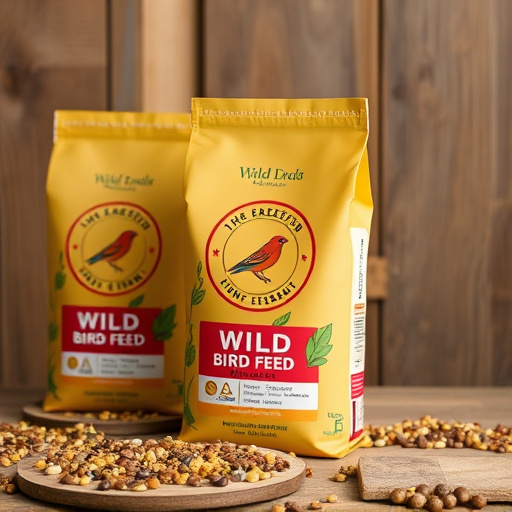 Branded UK wild bird feed packaging