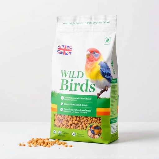 Branded UK wild bird feed packaging