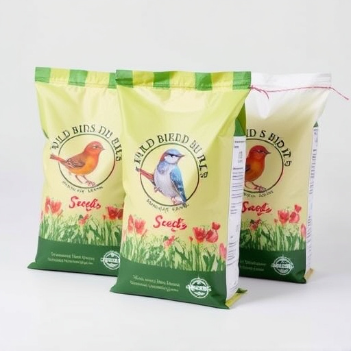Branded UK wild bird seed bags