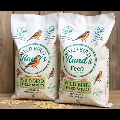 Branded UK wild bird seed bags
