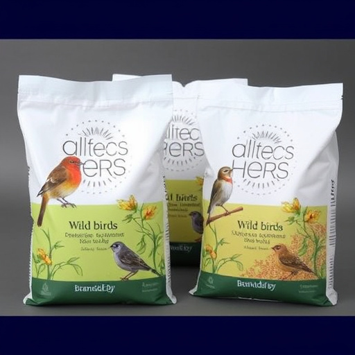 Branded UK wild bird seed bags