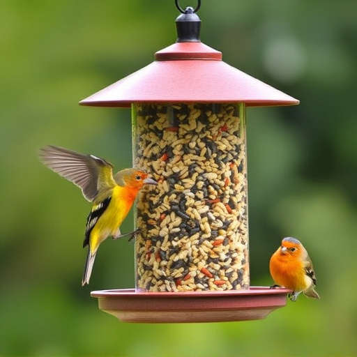 Bulk bird seed ready for feeders