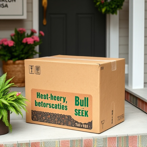 Bulk seed delivery box on doorstep