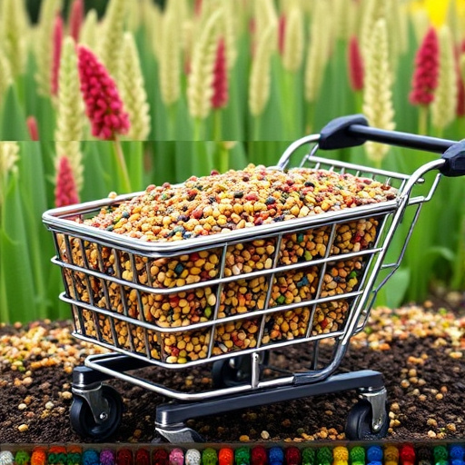 Bulk seed mix in online cart