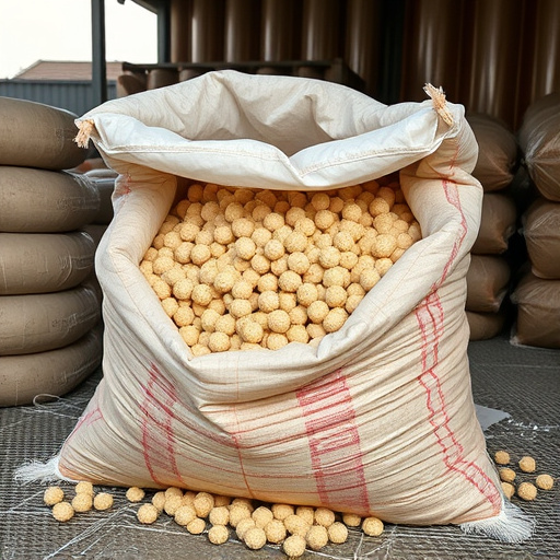 Bulk supply of suet pellets in sack