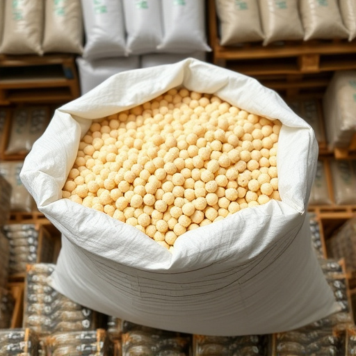 Bulk supply of suet pellets in sack
