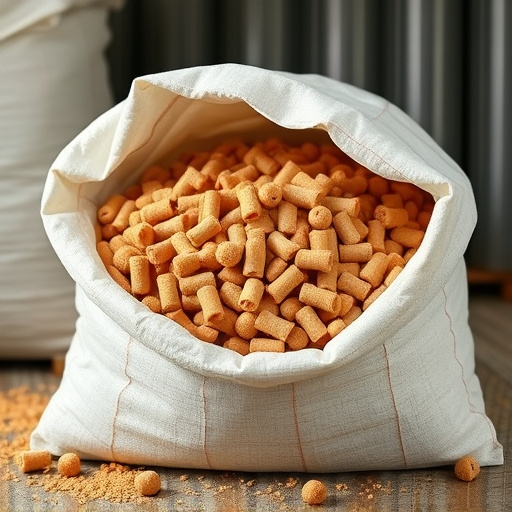 Bulk supply of suet pellets in sack