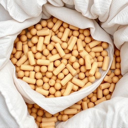Bulk supply of suet pellets in sack
