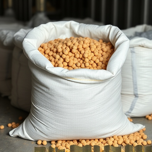 Bulk supply of suet pellets in sack