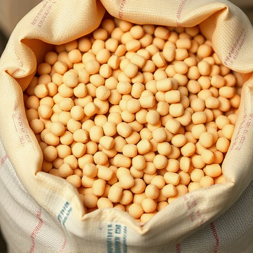 Bulk supply of suet pellets in sack
