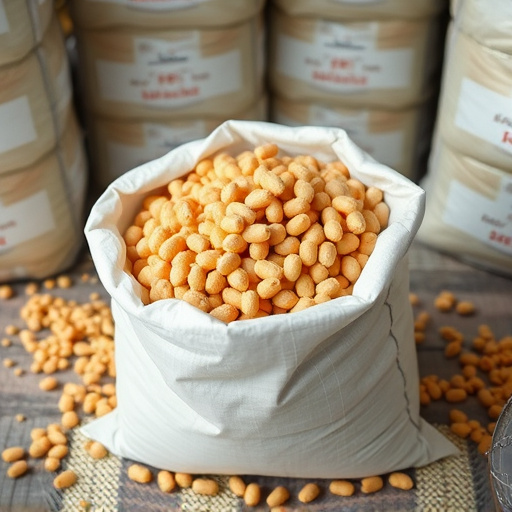 Bulk supply of suet pellets in sack