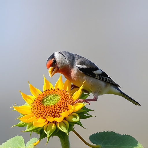 Chaffinch feeding on sunflower hearts