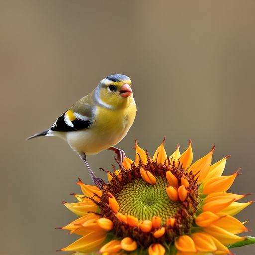 Chaffinch feeding on sunflower hearts