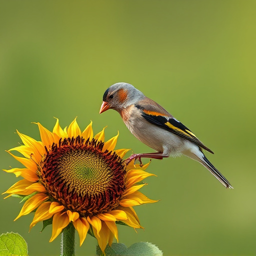 Chaffinch feeding on sunflower hearts