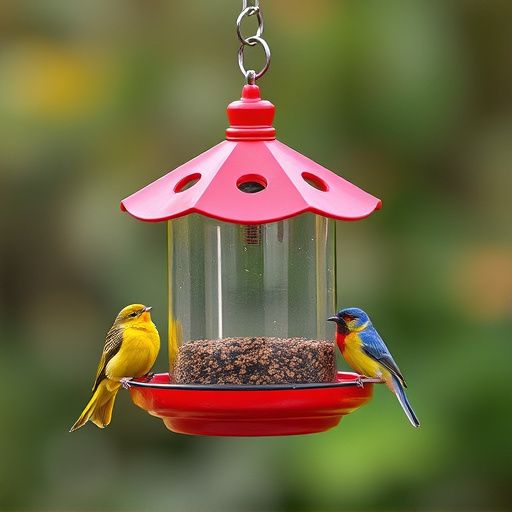 Cheap feeder for safe bird feeding