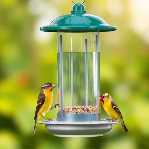 Cheap feeder for safe bird feeding