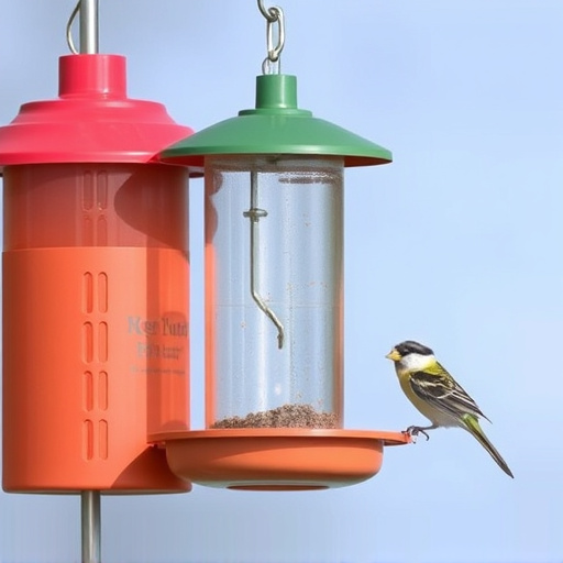 Cheap feeder for safe bird feeding