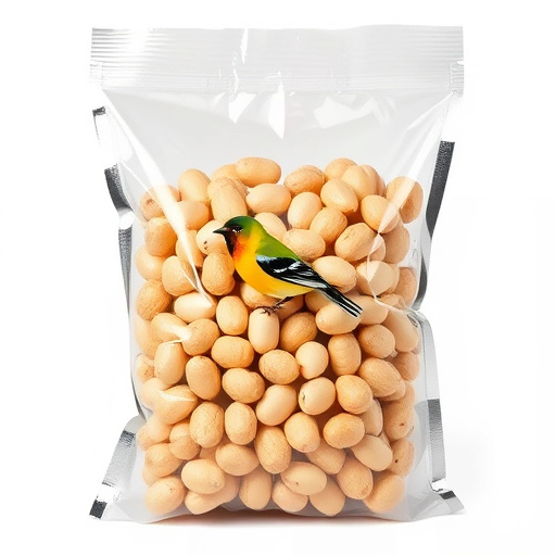 Clear bag of bird peanuts bulk buy
