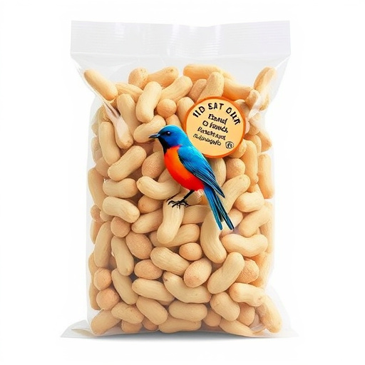 Clear bag of bird peanuts bulk buy