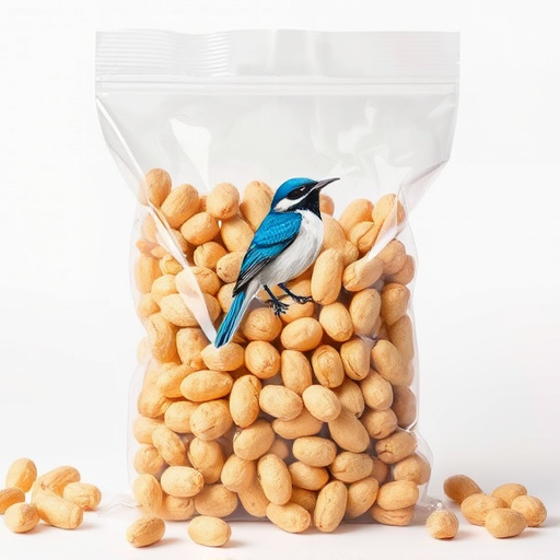 Clear bag of bird peanuts bulk buy