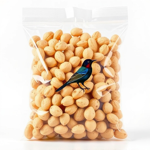 Clear bag of bird peanuts bulk buy