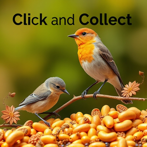 Click-and-collect bird food website banner