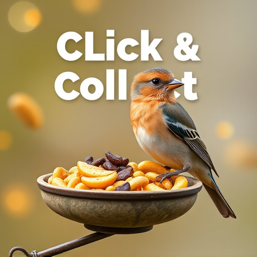 Click-and-collect bird food website banner