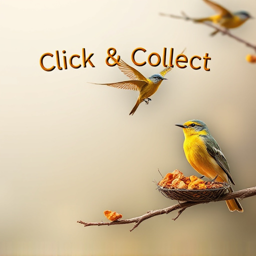Click-and-collect bird food website banner