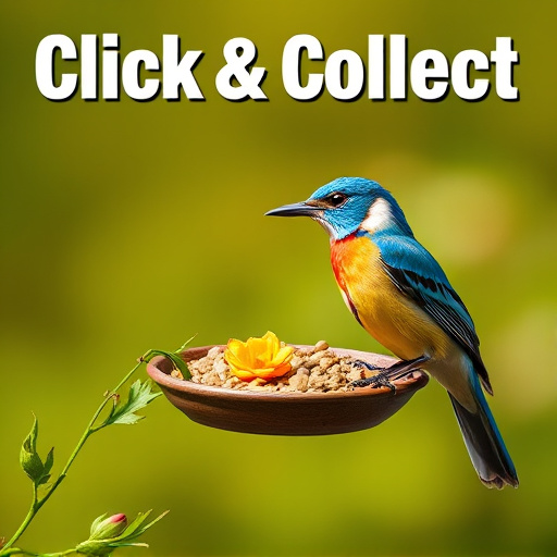 Click-and-collect bird food website banner