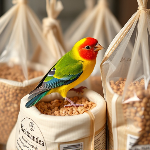 Close-up of affordable bird food bags