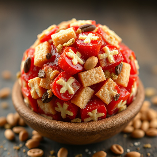 Close-up of filled fat ball holder
