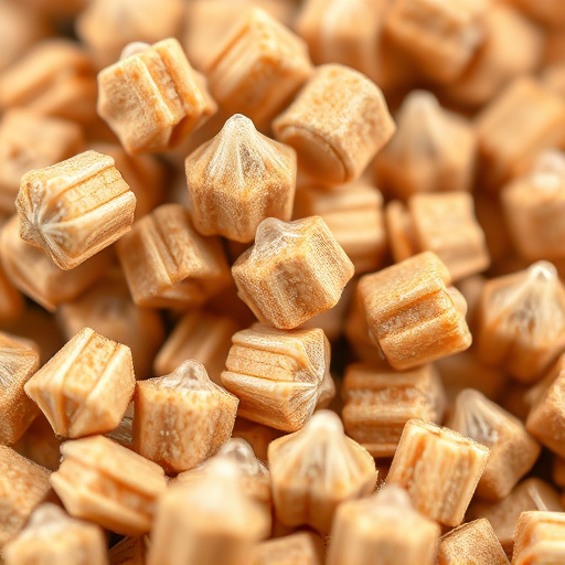Close-up of high-energy suet pellets
