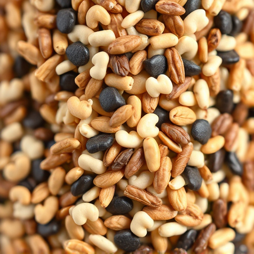 Close-up of mixed bird seed blend