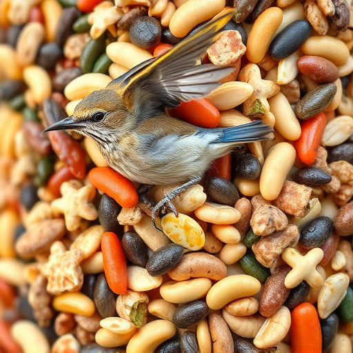 Close-up of mixed bird seed blend