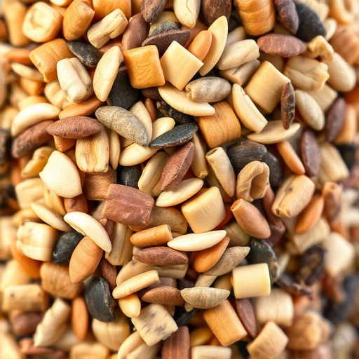 Close-up of mixed bird seed blend