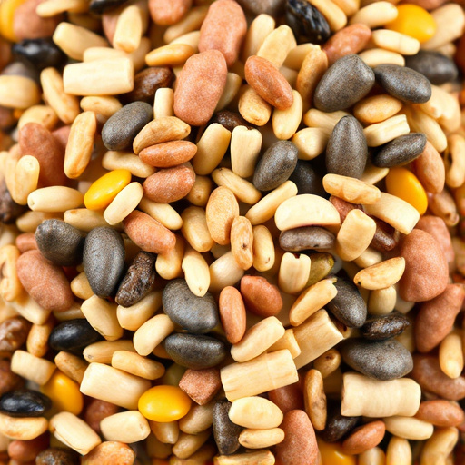 Close-up of mixed bird seed blend