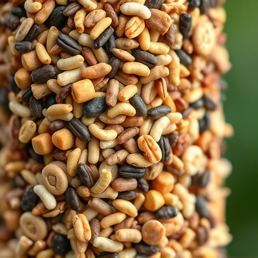 Close-up of mixed bird seed blend