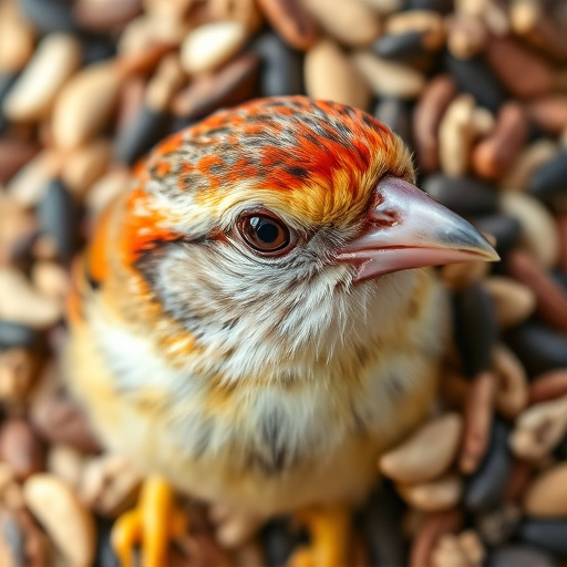 Close-up of mixed bird seed blend
