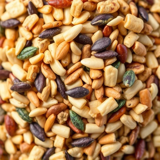 Close-up of mixed bird seed blend