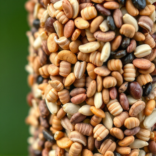 Close-up of mixed bird seed blend